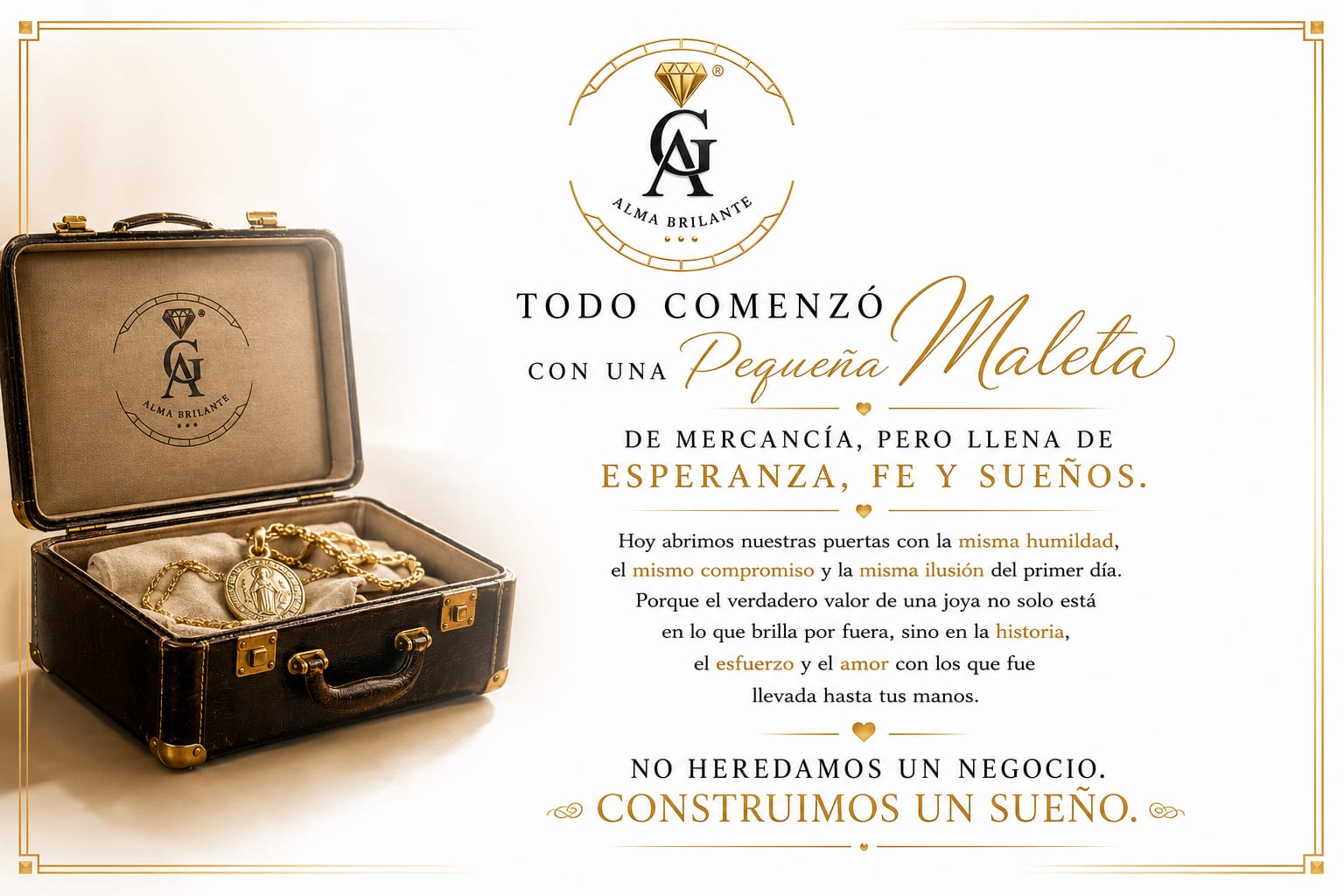Historia de Alma Brillante: todo comenzó con una pequeña maleta